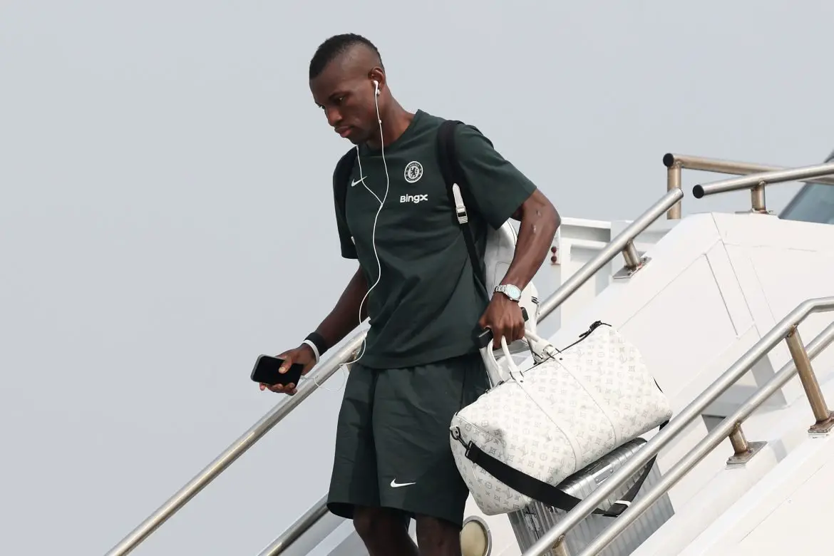 Chelsea striker Nicolas Jackson.