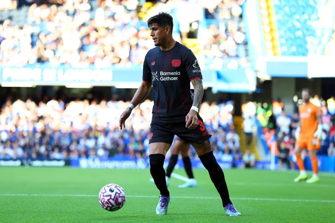 Bayer Leverkusen defender Piero Hincapie.