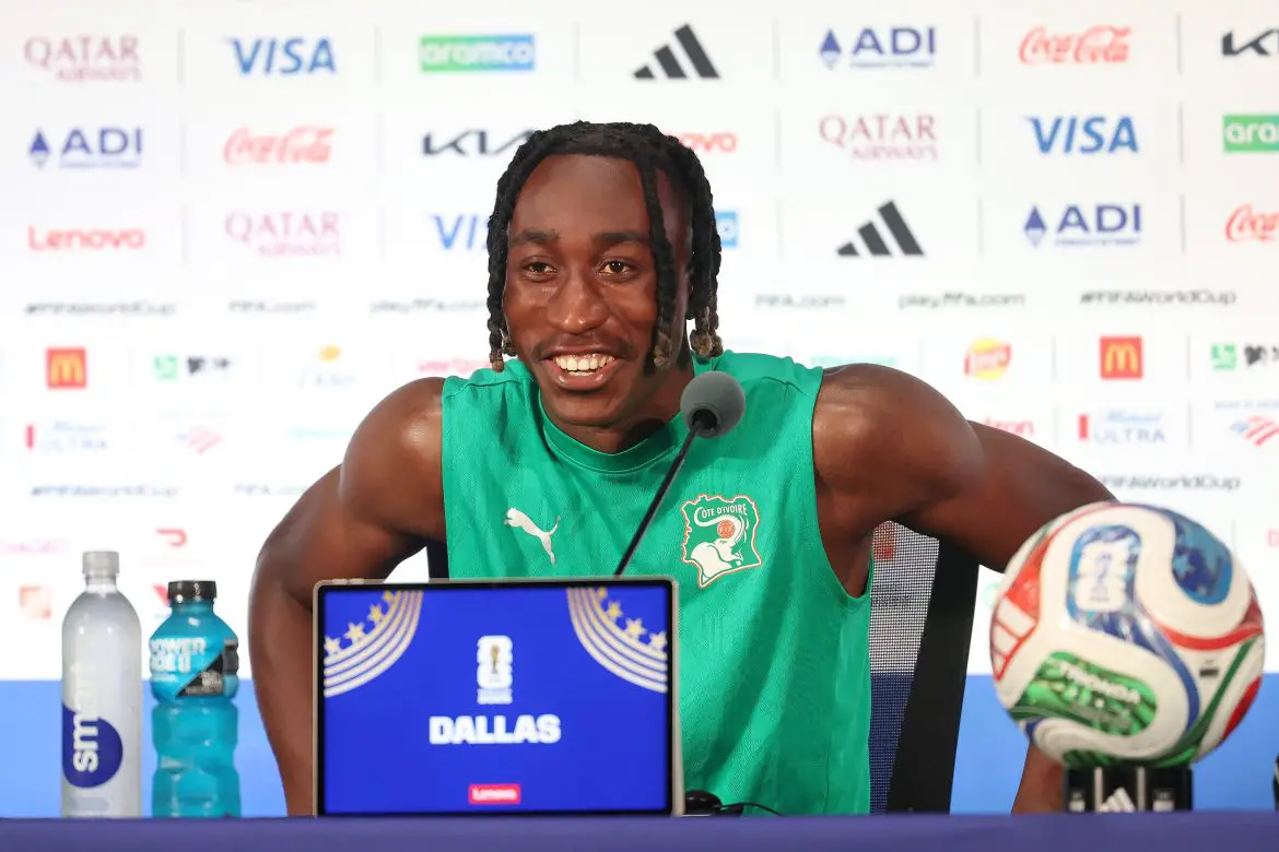 RB Leipzig's Yan Diomandé representing Cote d'Ivoire at the recent World Cup.