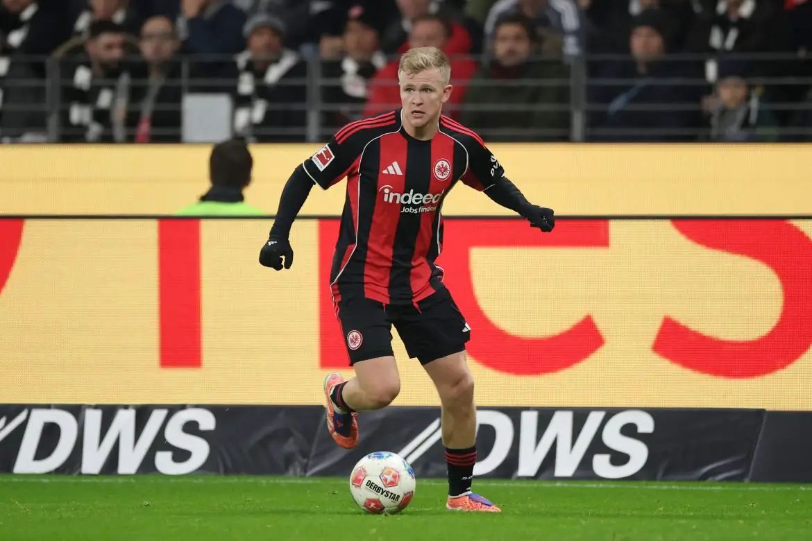 Eintracht Frankfurt striker Jonathan Burkardt.