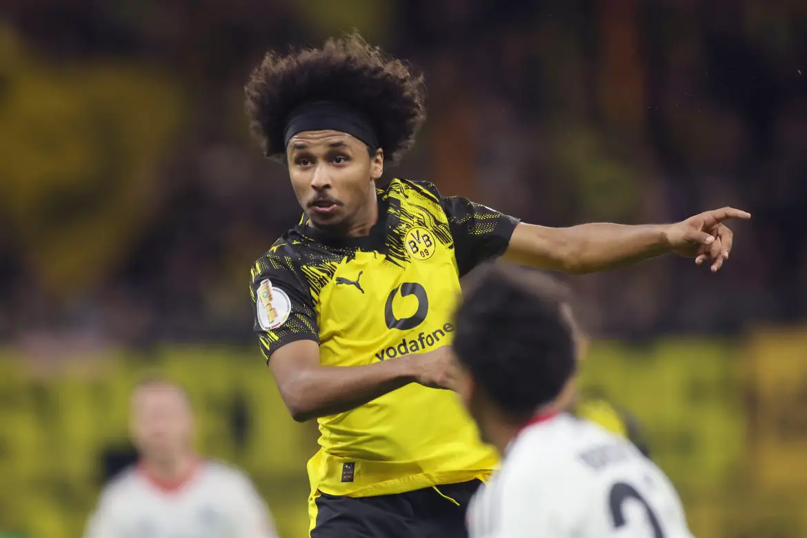 Eintracht Frankfurt v Borussia Dortmund – DFB Cup: Round Two Dortmund forward Karim Adeyemi