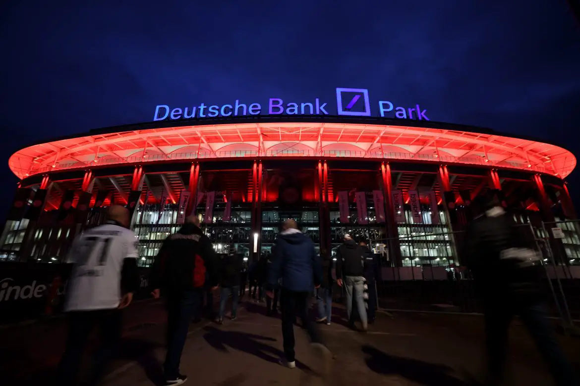 Eintracht Frankfurt's home venue seen from the outside.