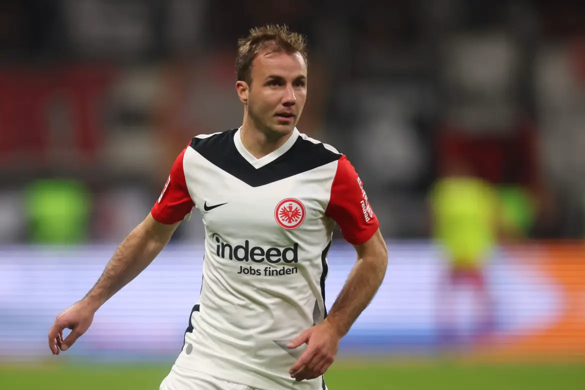Eintracht Frankfurt attacker Mario Gotze.