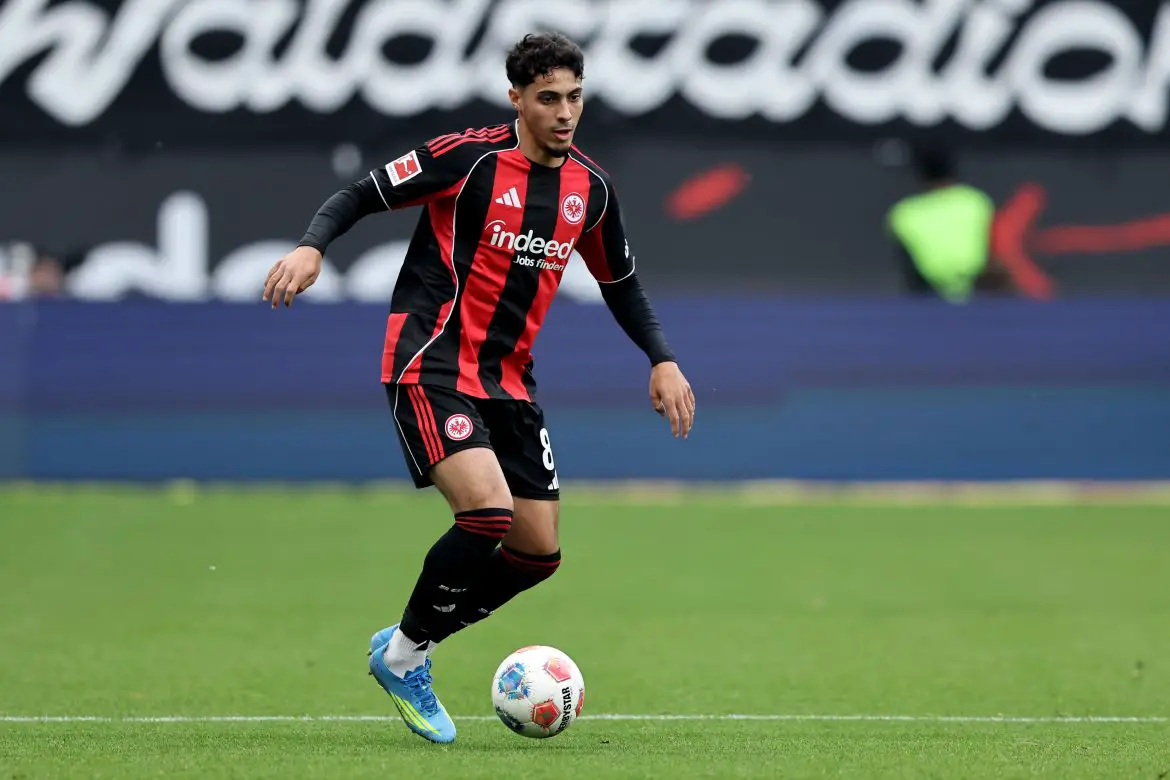 Crystal Palace transfer target Fares Chaïbi of Eintracht Frankfurt.