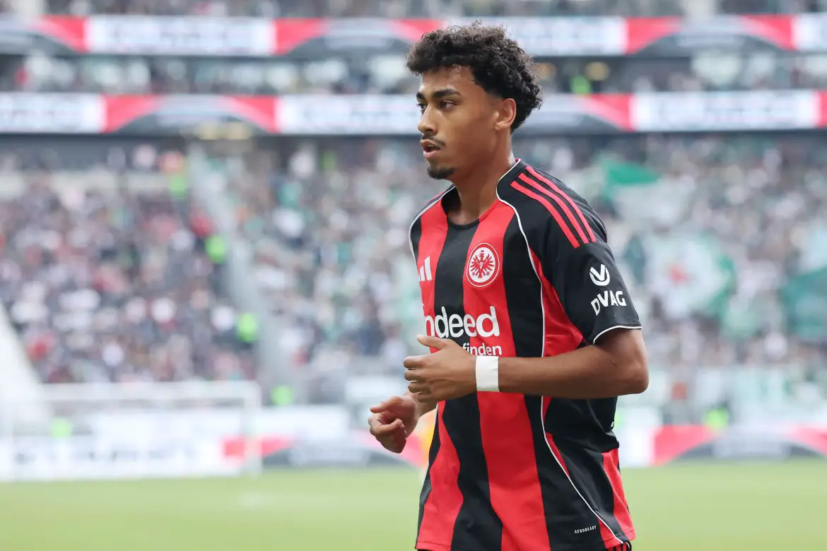 Eintracht Frankfurt defender Nathaniel Brown.