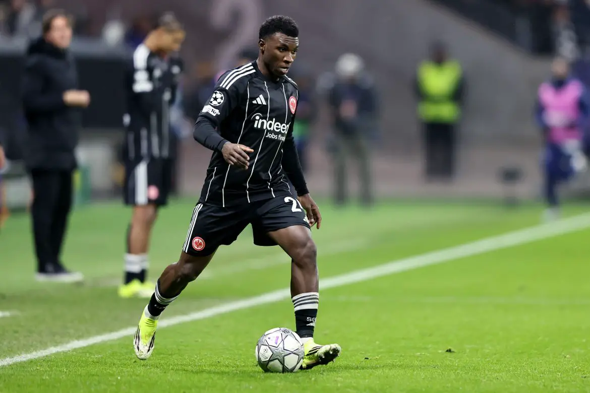 New Copenhagen signing Aurelio Buta during his final Eintracht Frankfurt appearance.
