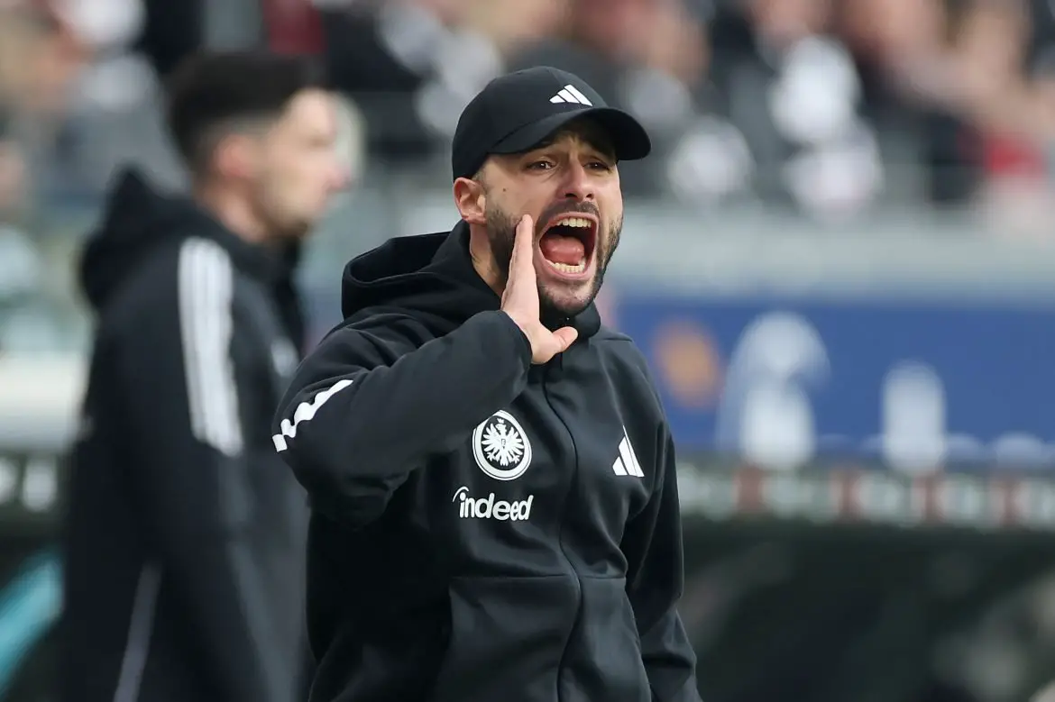 Eintracht Frankfurt interim head coach Dennis Schmitt.