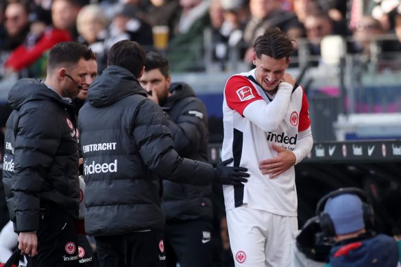 Eintracht Frankfurt defender Robin Koch in the Bundesliga.