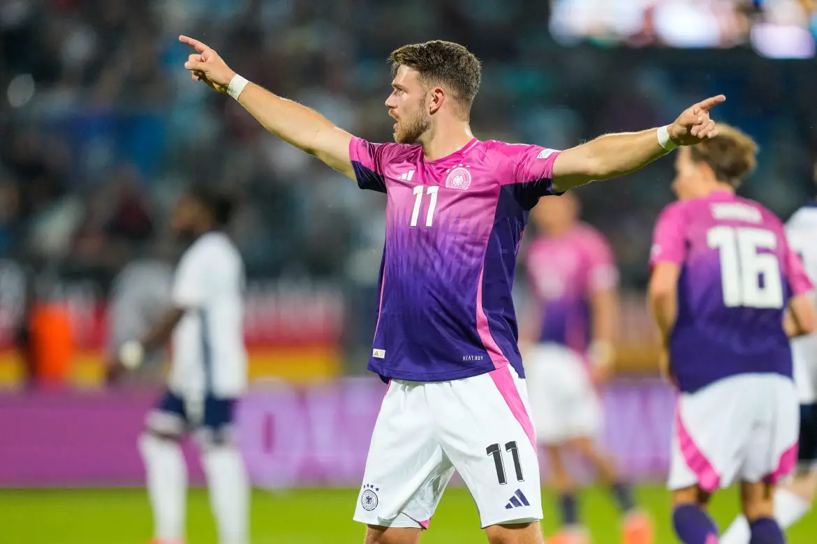 FC Köln's Jan Thielmann representing the Germany at U21 level.