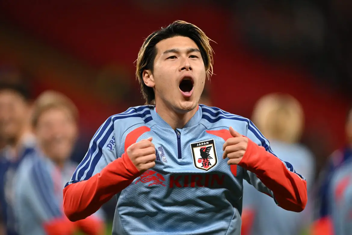 Soon-to-be unveiled Borussia Mönchengladbach signing Daiki Hashioka representing Japan internationally.