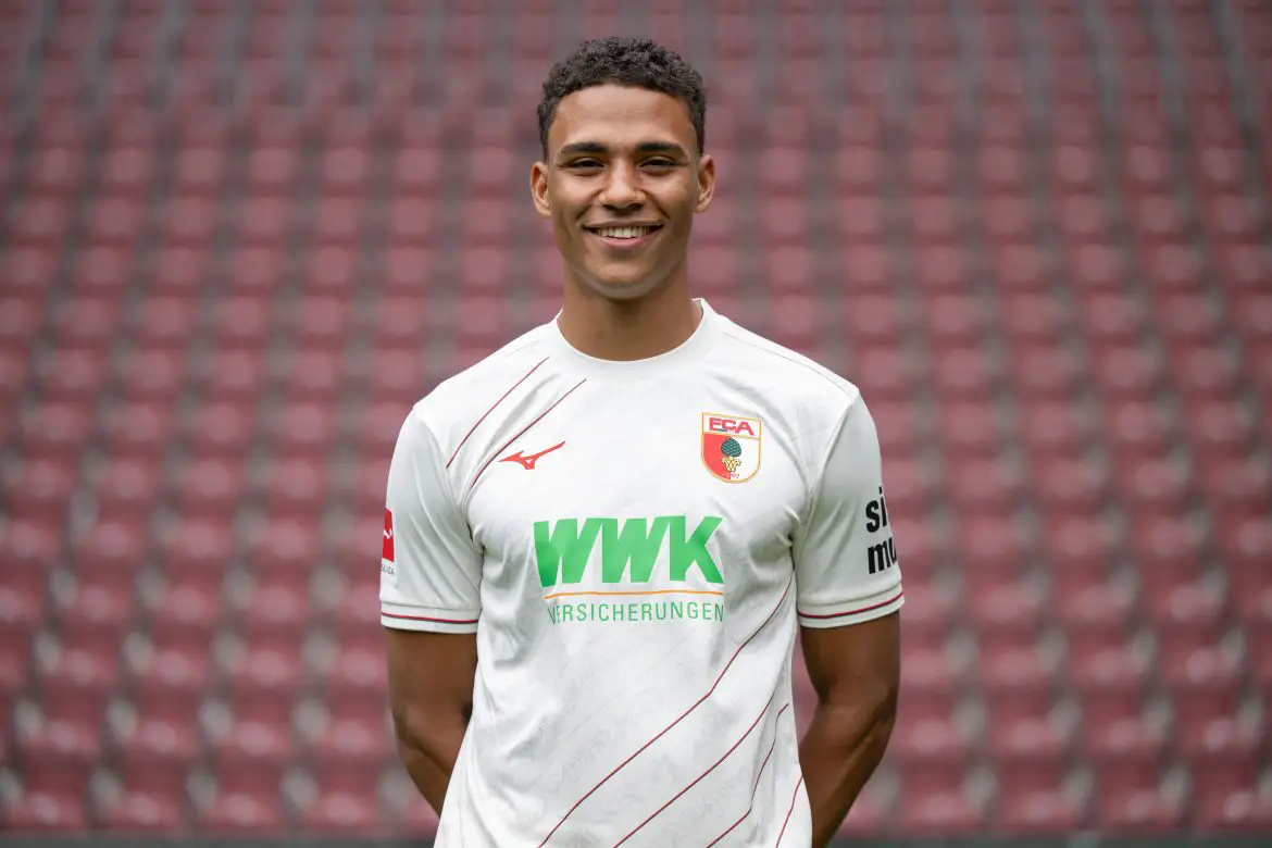 FC Augsburg defender Henri Koudossou.