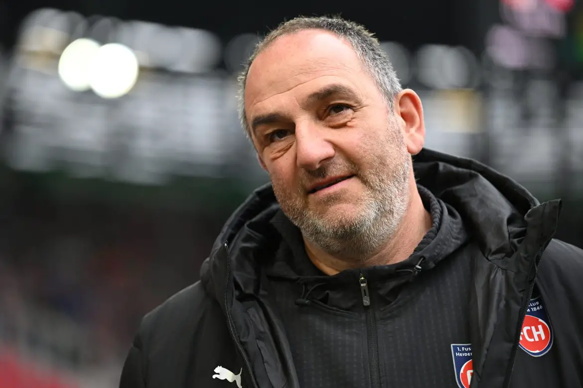 Heidenheim head coach Frank Schmidt in the Bundesliga.
