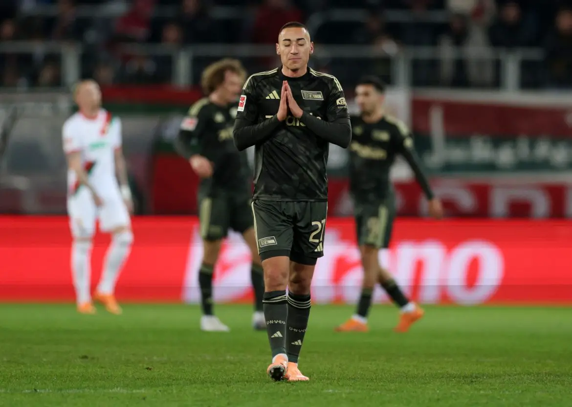 Soon-to-be unveiled Fortuna Düsseldorf signing Marin Ljubicic representing Union Berlin in the Bundesliga.