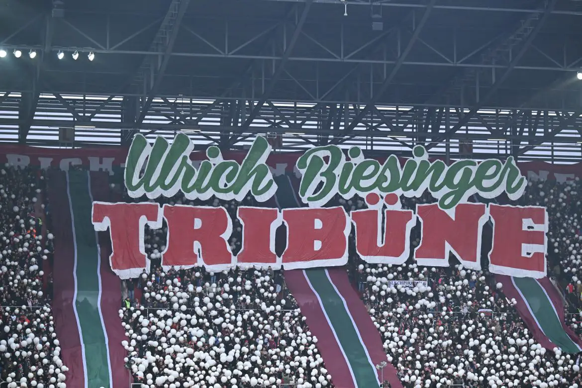 The FC Augsburg FnnKurve at the WWK Arena.