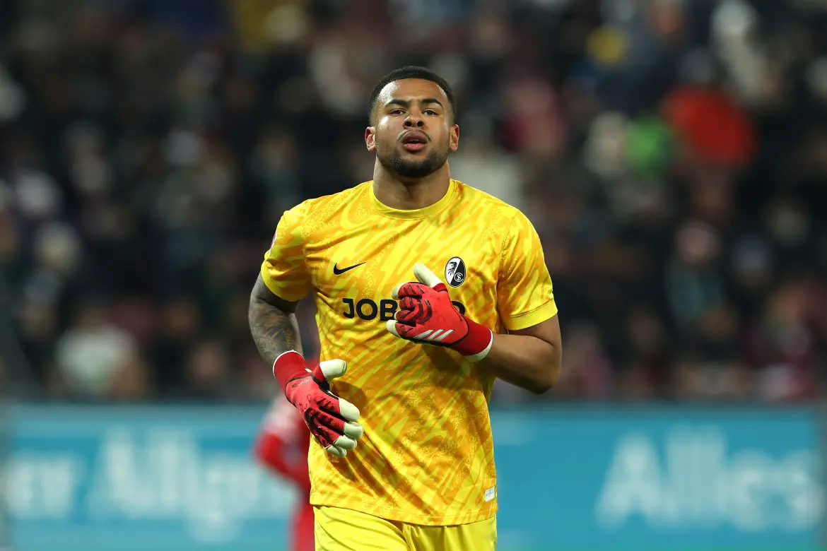 Noah Atubolu of Freiburg in the Bundesiga.