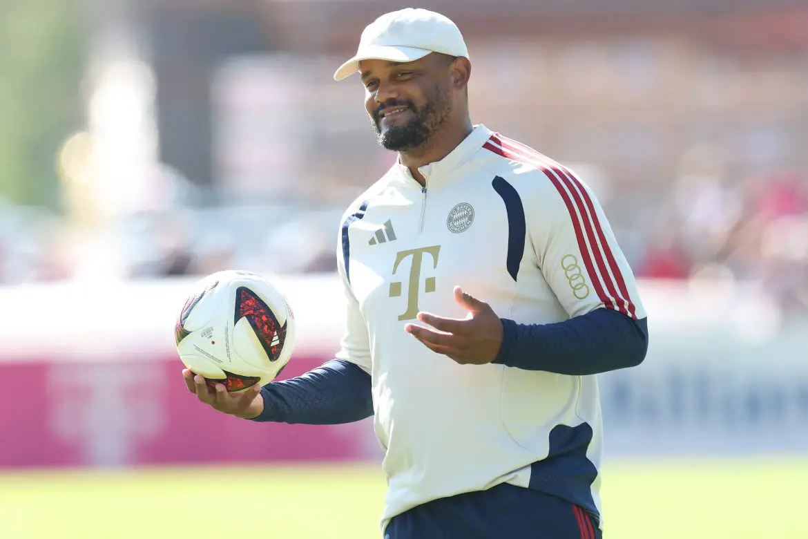 Bayern Munich head coach Vincent Kompany at FCB training camp.