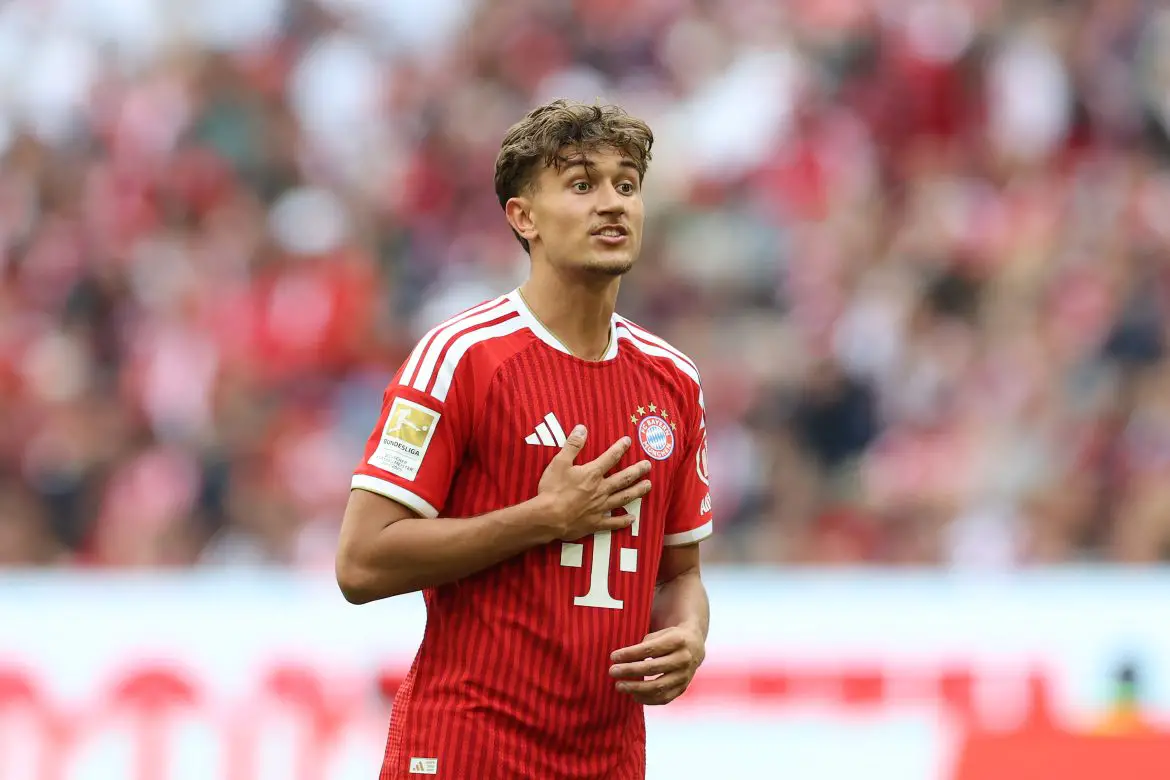 Bayern Munich's Tom Bischof in the Bundesliga.