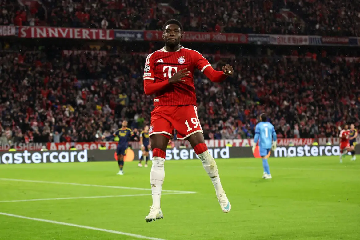 Bayern Munich's Alphonso Davies.