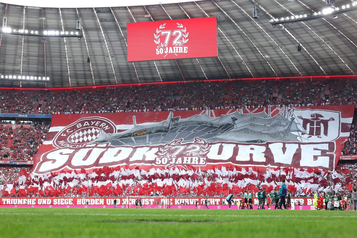 The FC Bayern München Südkurve.