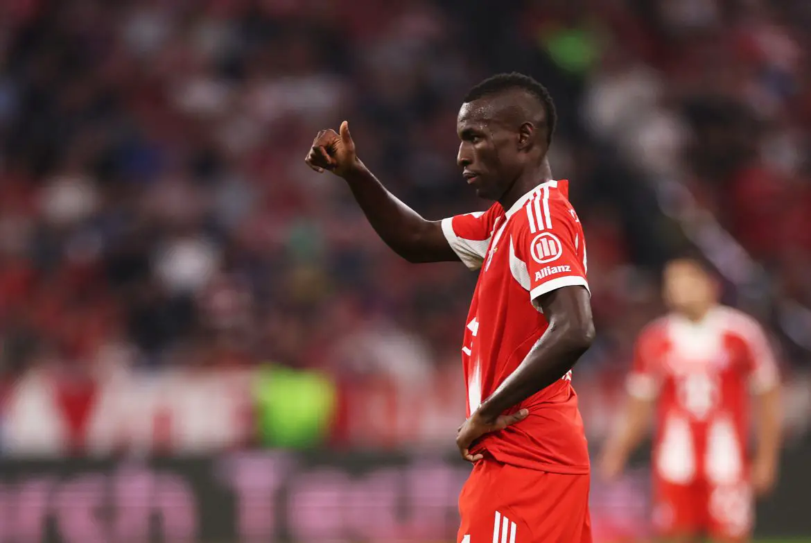 Chelsea loanee Nicolas Jackson representing Bayern Munich.