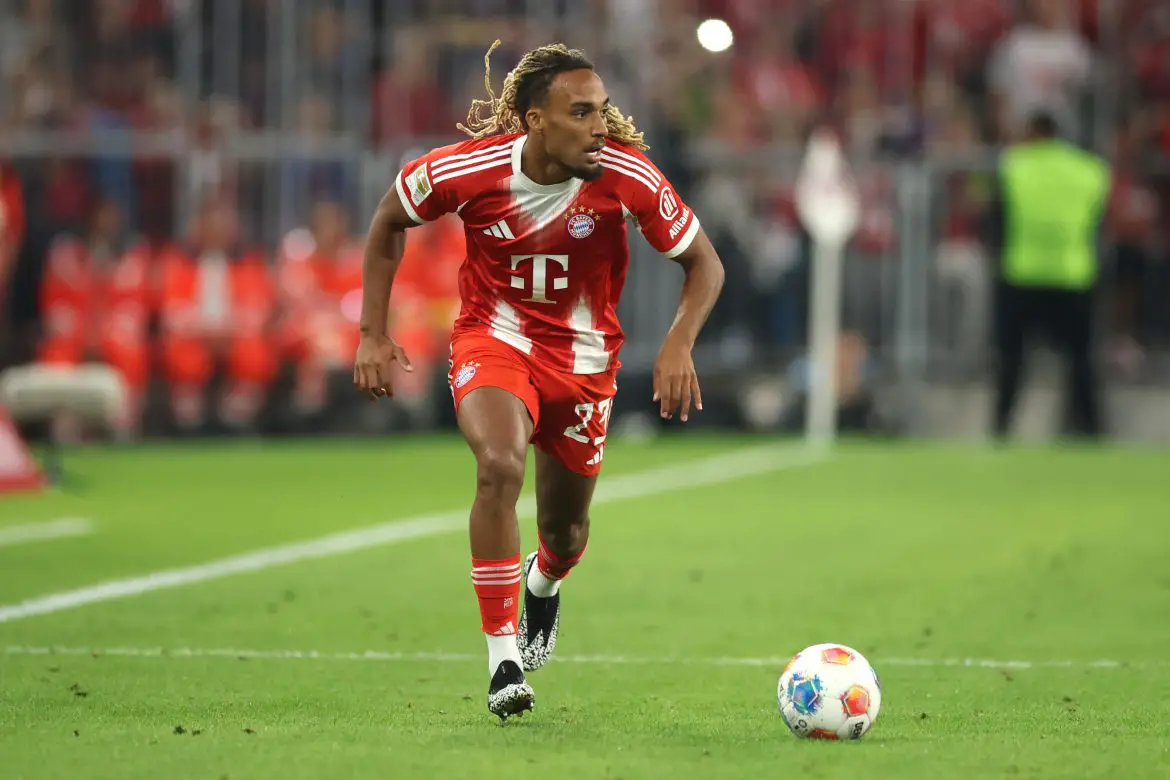 Sacha Boey of Bayern Munich.