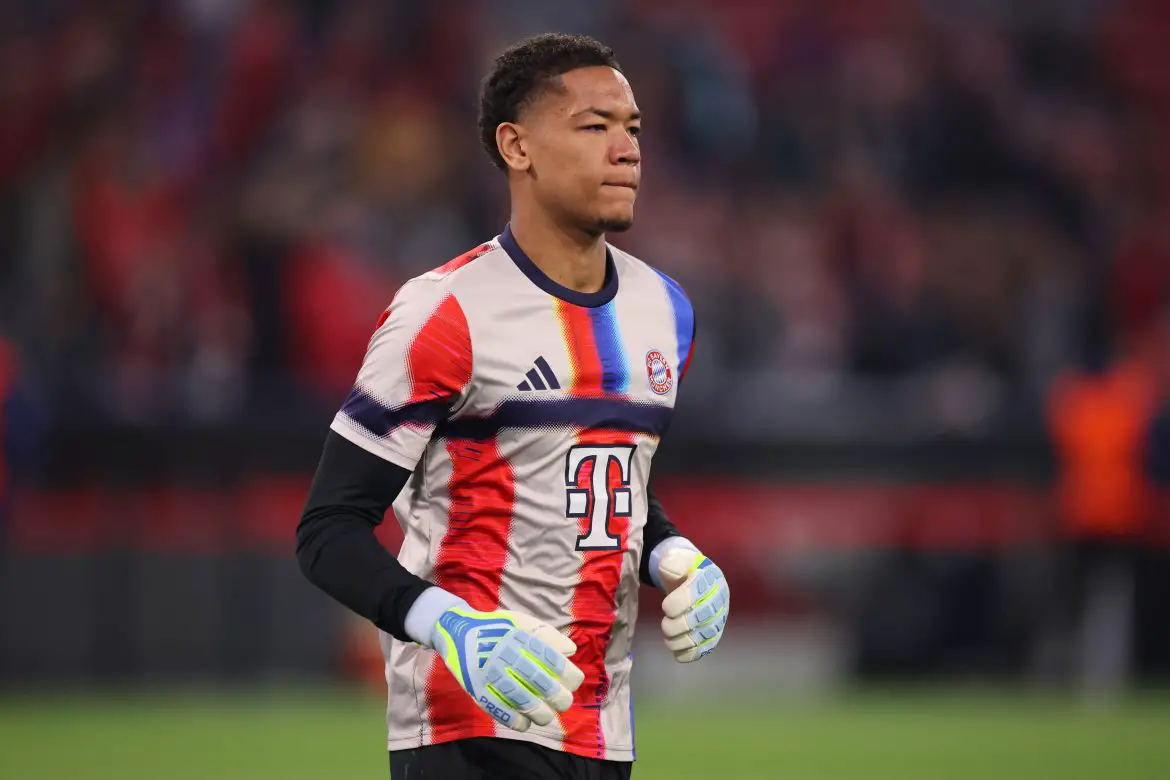Bayern Munich goalkeeping prospect Leonard Prescott.
