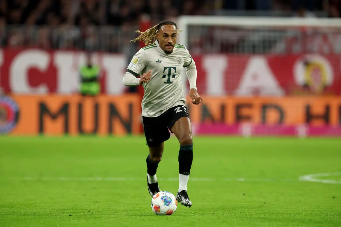 Sacha Boey of Bayern Munich.