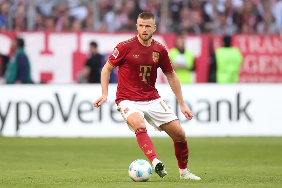 Eric Dier playing for Bayern Munich against Bochum in the Bundesliga.