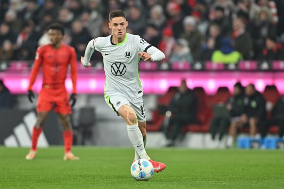 Bence Dardai representing VfL Wolfsburg in the Bundesliga last season.