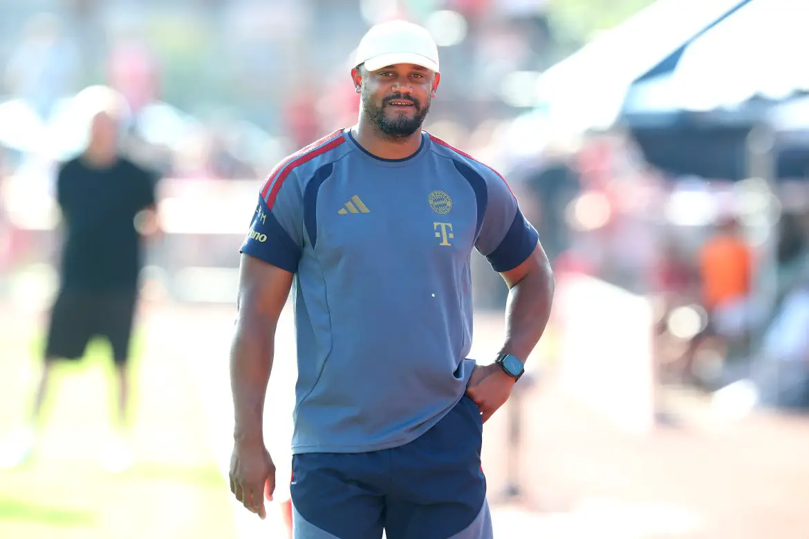 Bayern Munich head coach Vincent Kompany at his club's pre-season training camp.