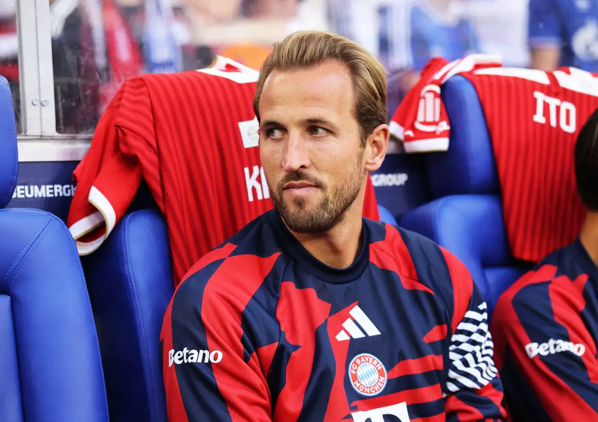 Bayern Munich's Harry Kane during Saturday evening's Bundesliga "Top-Spiel".