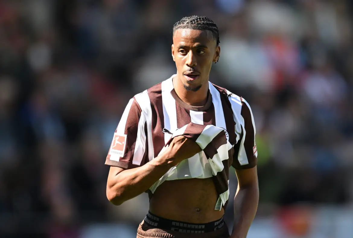 RC Lens striker Morgan Guilavogui working on loan at FC St. Pauli in the Bundesliga last season.