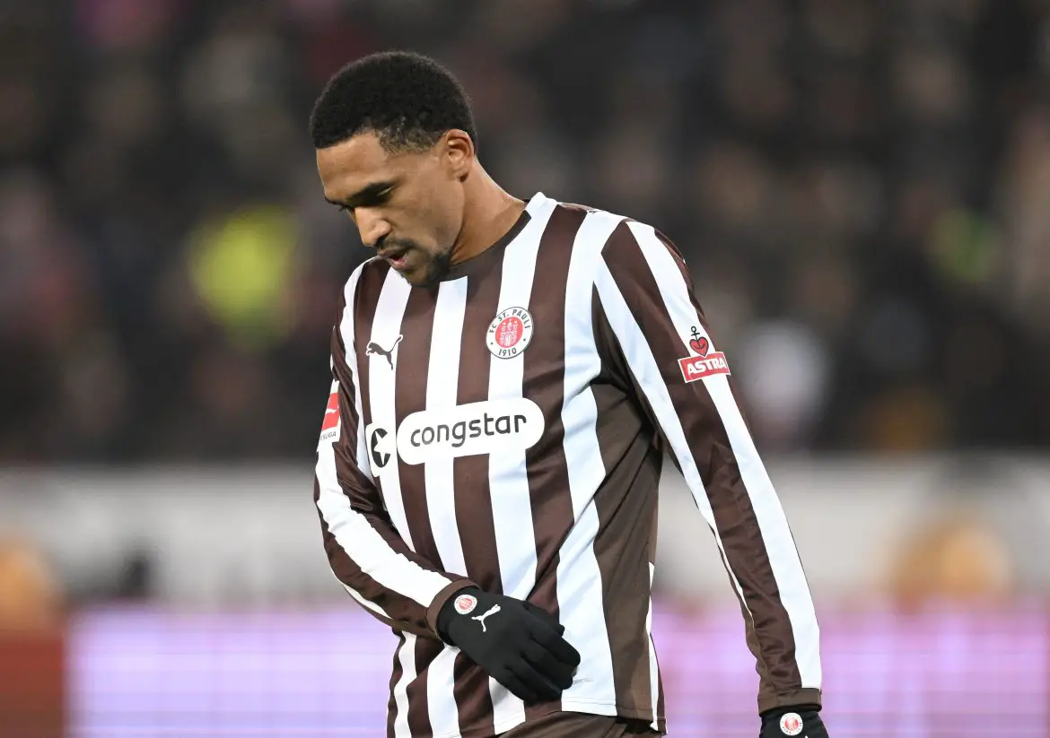 St. Pauli striker Andreas Hountondji.