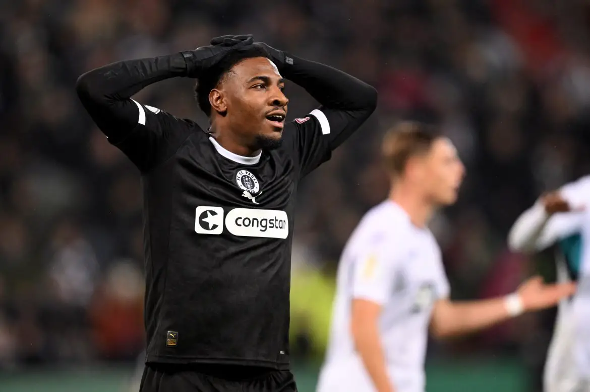 St. Pauli striker Oladapo Afolayan.
