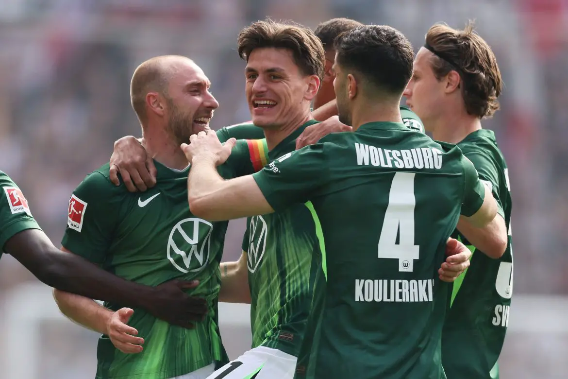 Wolfsburg are in the Bundesliga relegation playoff.