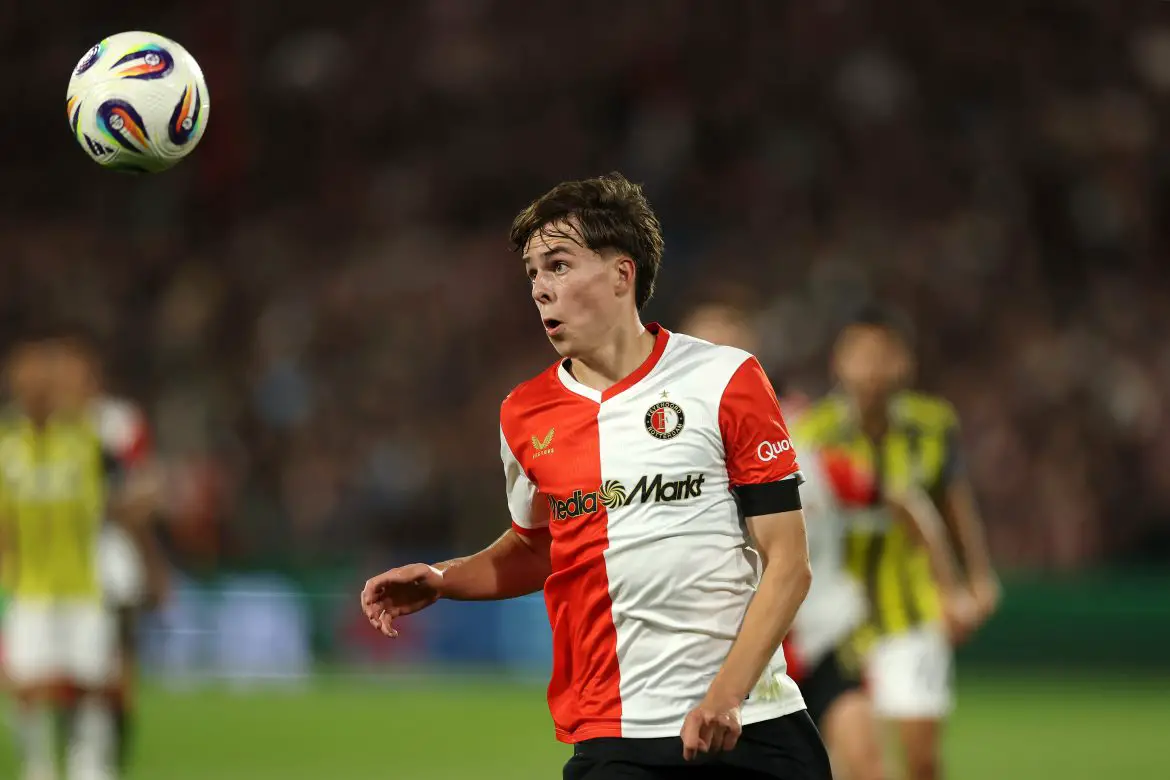 Soon-to-be-unveiled VfB Stuttgart signing Leo Sauer of Feyenoord.