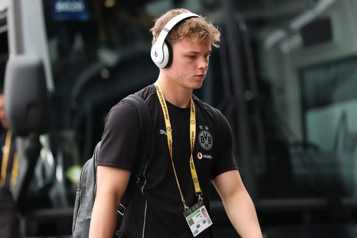 Borussia Dortmund attacker Cole Campbell.