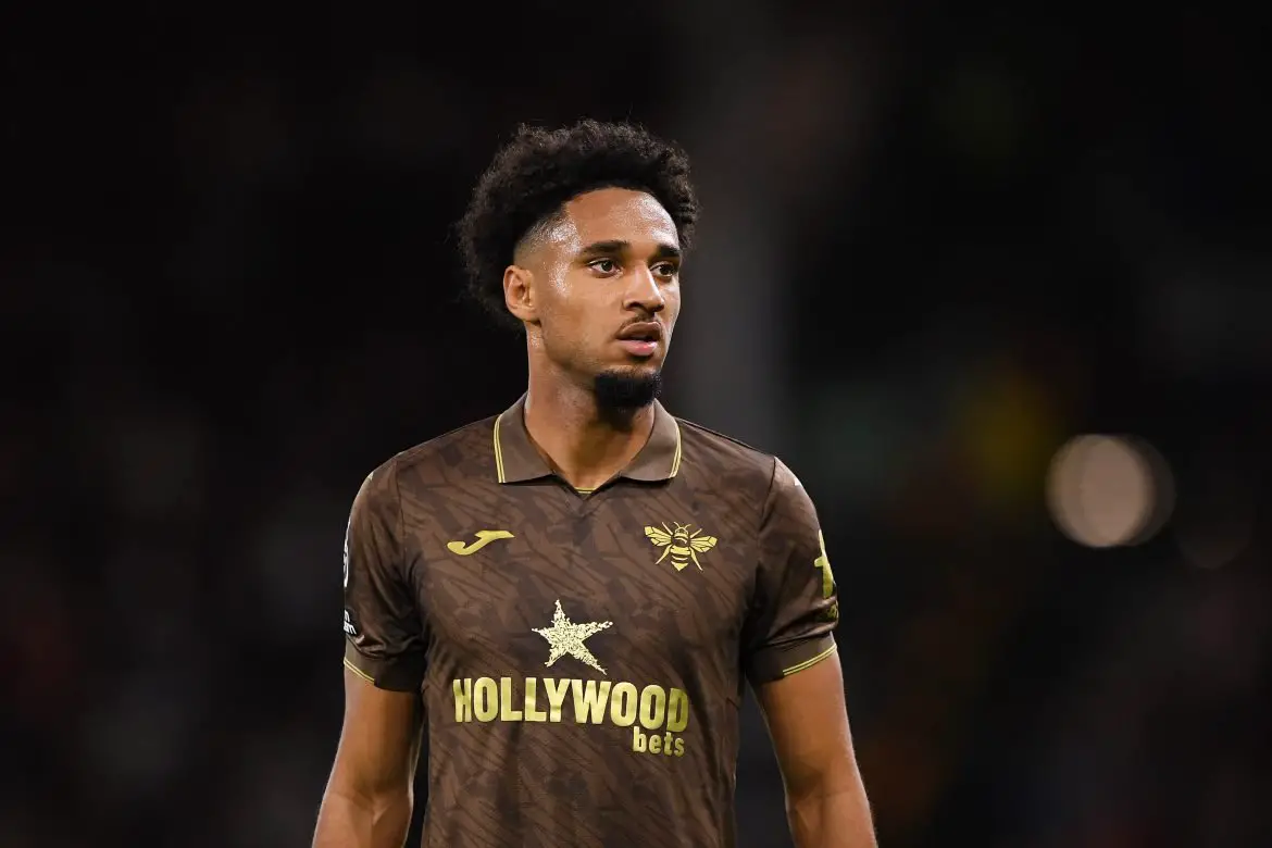 Brentford striker Kevin Schade.