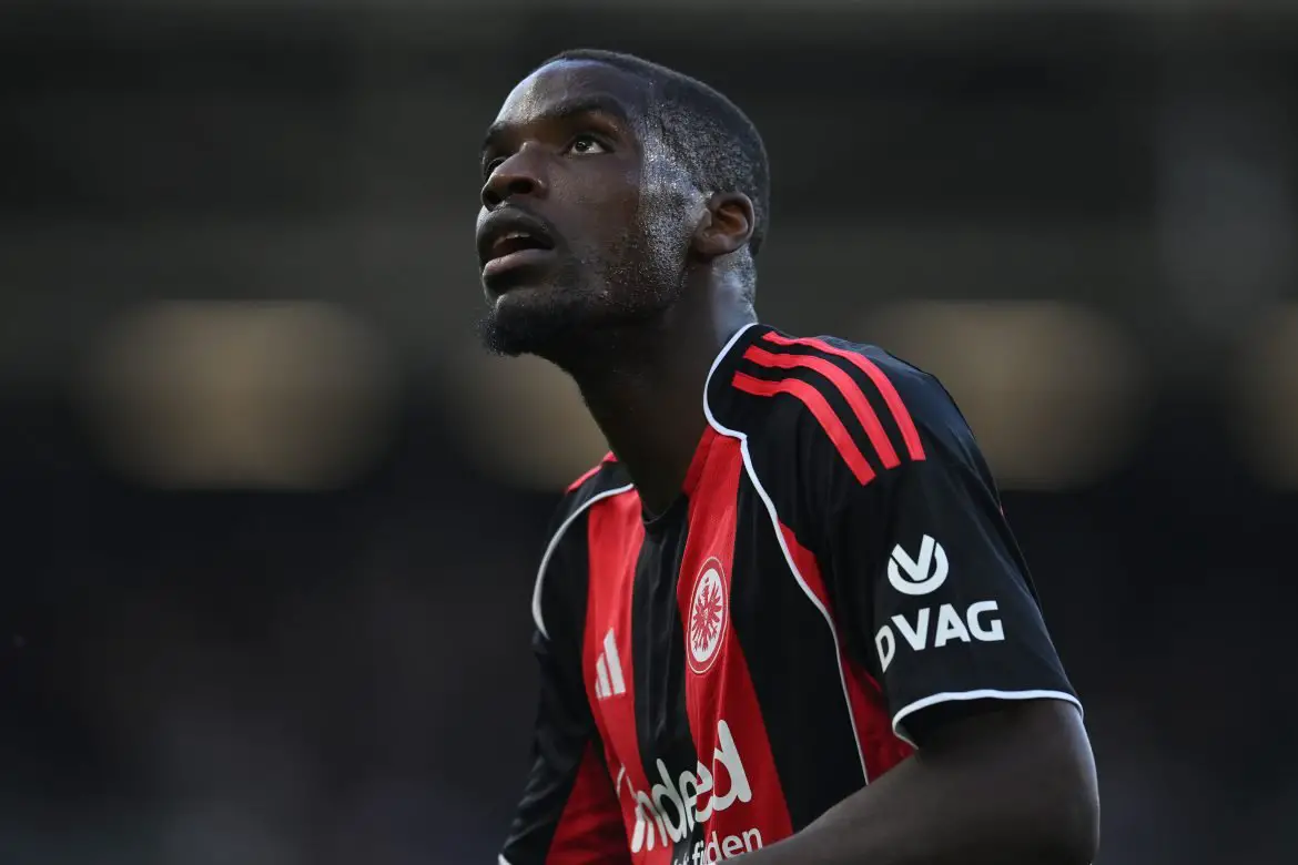 Eintracht Frankfurt's Niels Nkounkou.