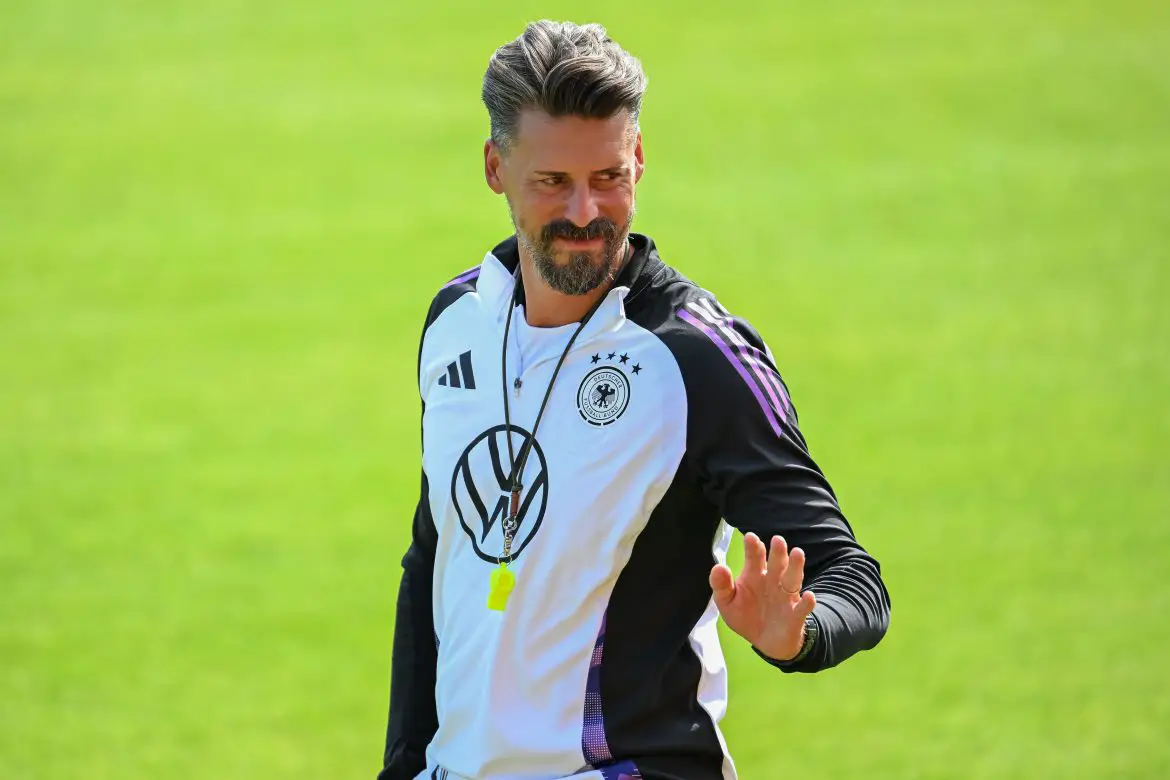 Sandro Wagner as assistant coach of the German national team.