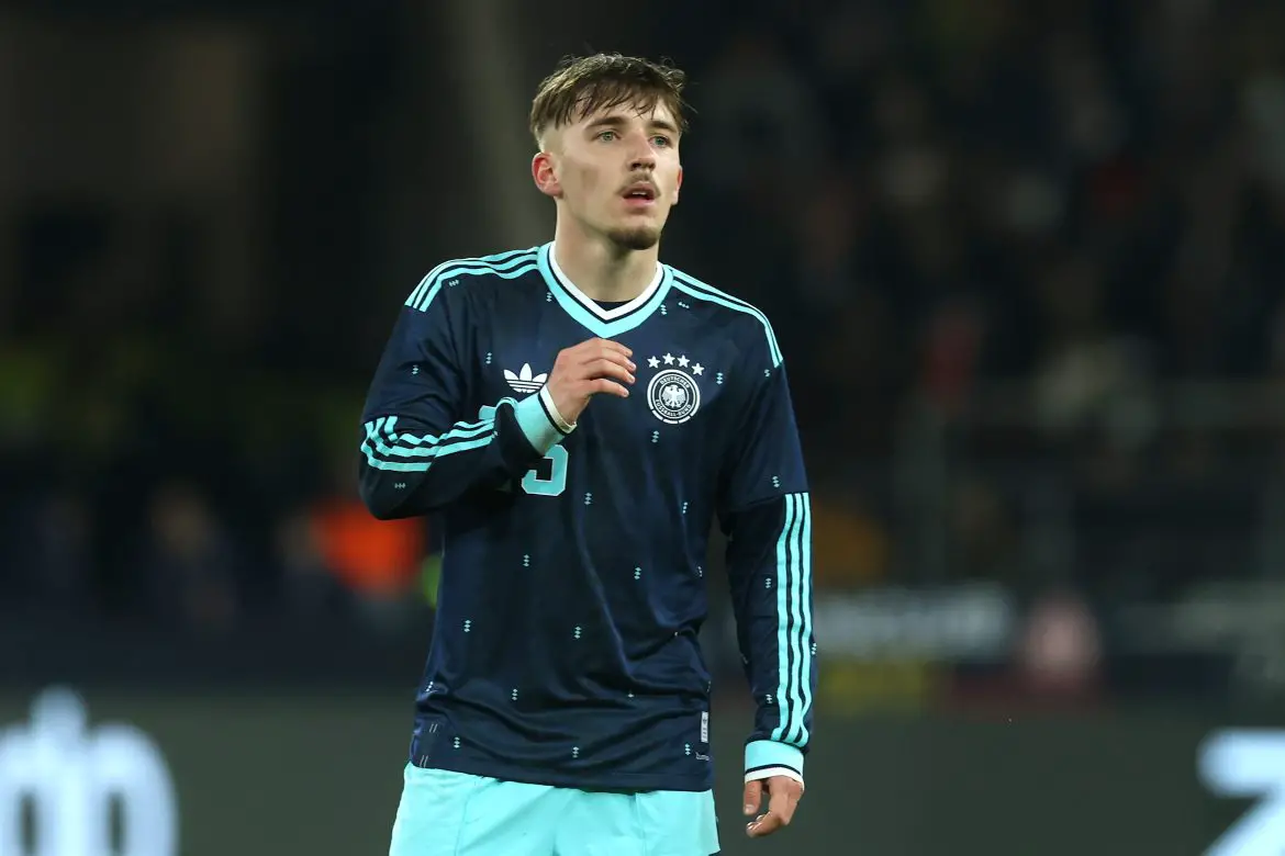 Bayern Munich phenom Lennart Karl representing Germany.