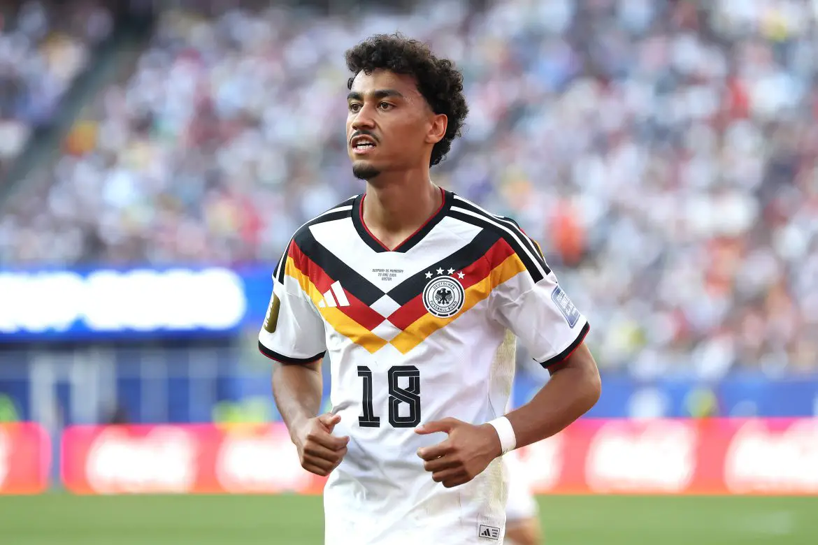New Bayern Munich signing Nathaniel Brown representing Germany at the recent World Cup.