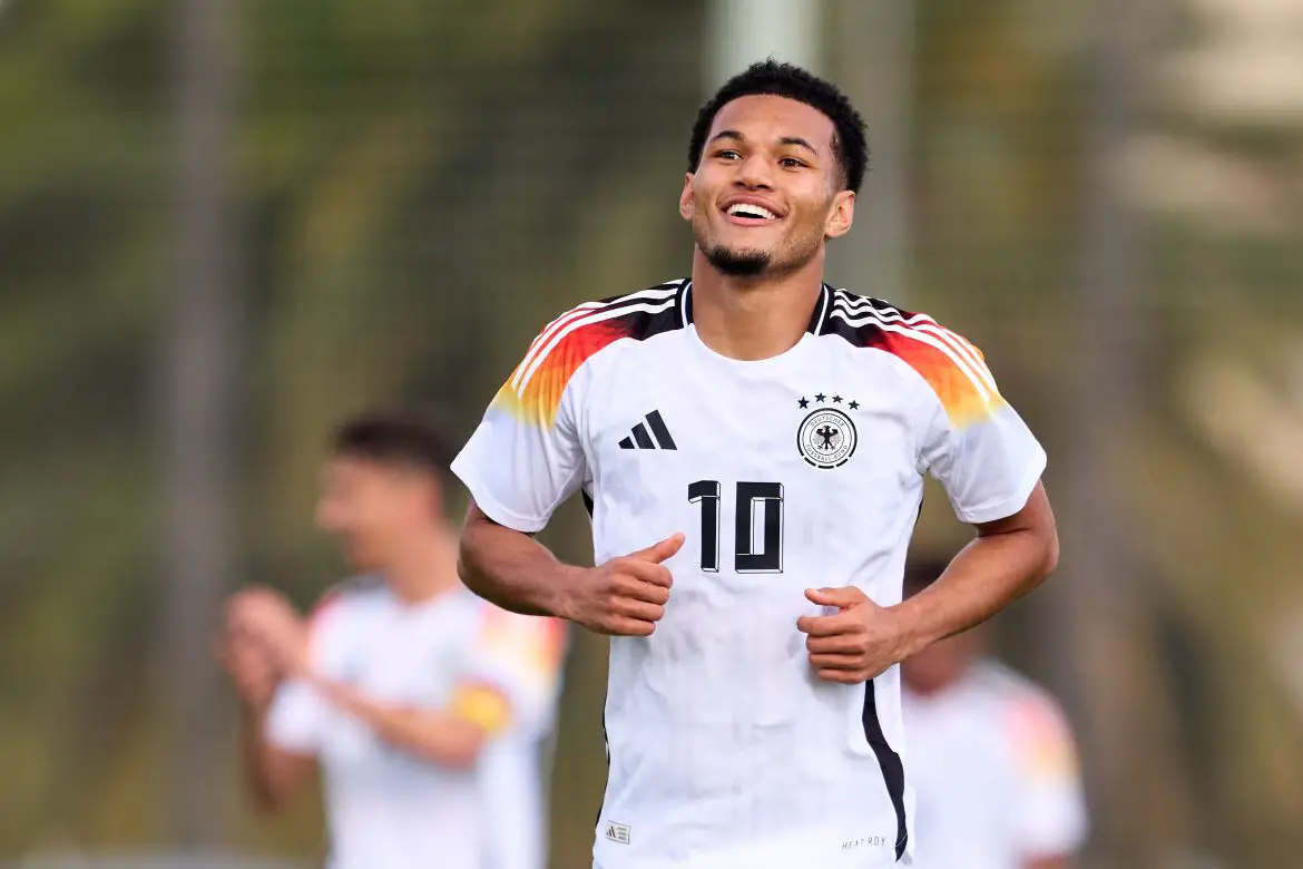 New Germany U21 call-up Paris Brunner representing Germany at U20 level.