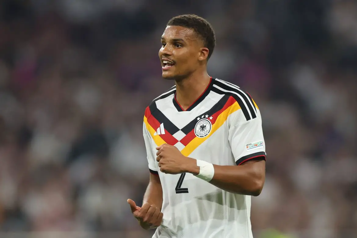 Newcastle's Malick Thiaw representing Germany internationally.