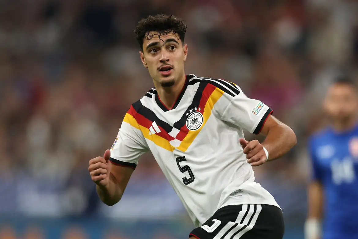 Bayern Munich's Aleksandar Pavlovic representing Germany.
