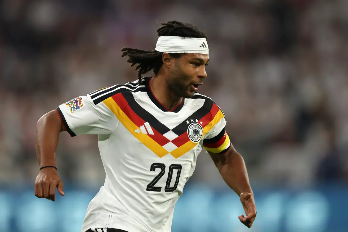 Serge Gnabry representing Germany.