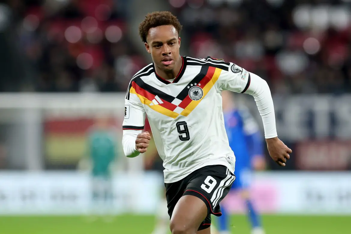RB Leipzig phenom Assan Ouédraogo representing Germany in a November World Cup qualifier.