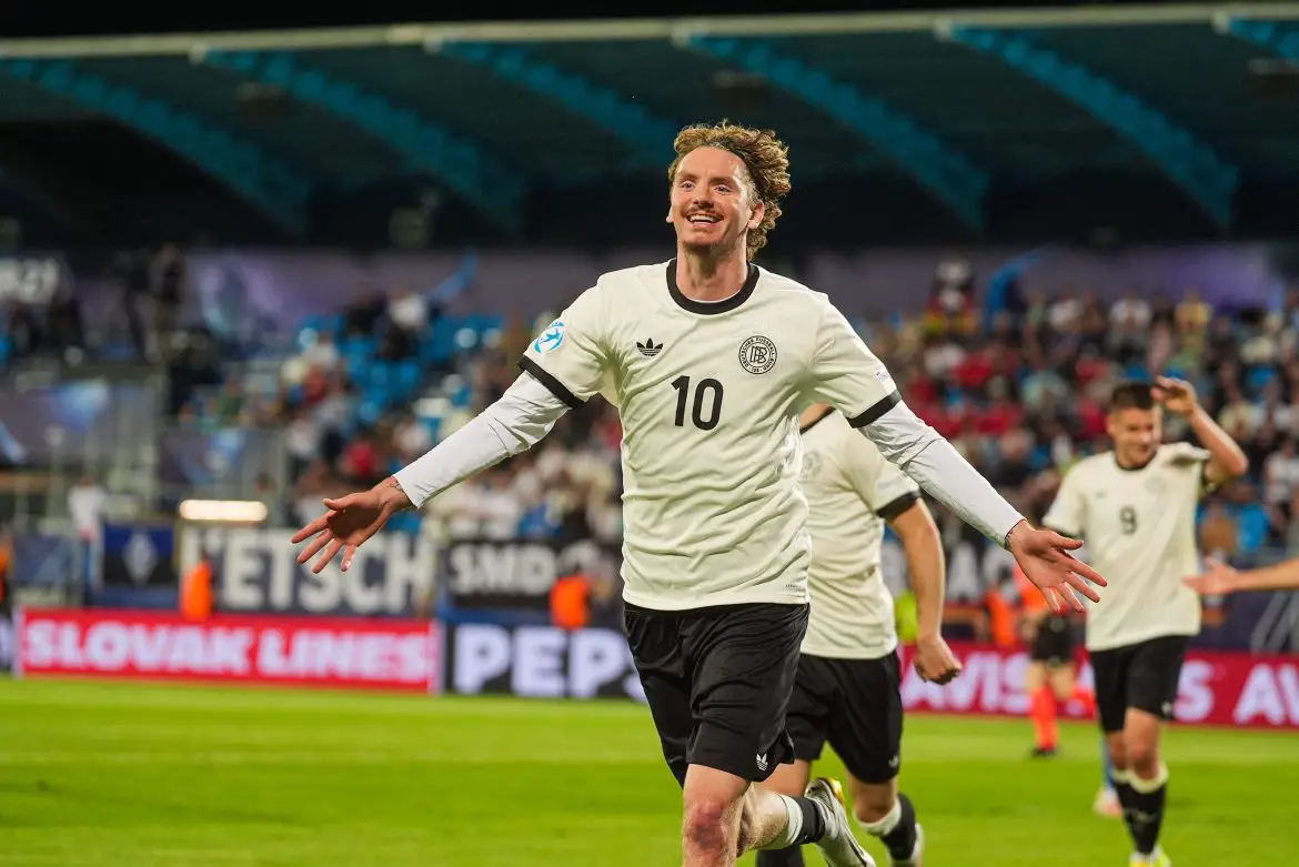 Stuttgart striker Nick Woltemade scored his second consecutive hat-trick for the Germany U21s last night.