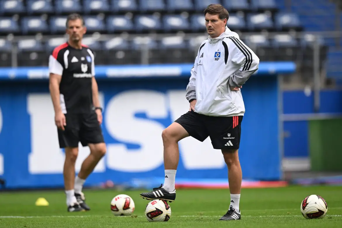 Hamburg head coach Merlin Polzin at a recent squad training session.