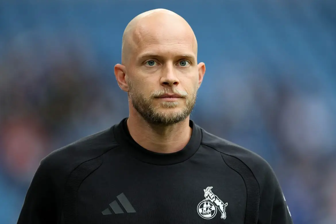 Cologne's René Wagner at a Bundesliga match.